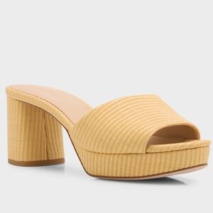 Veronica Beard Dali Leather Platform Slide Sandals